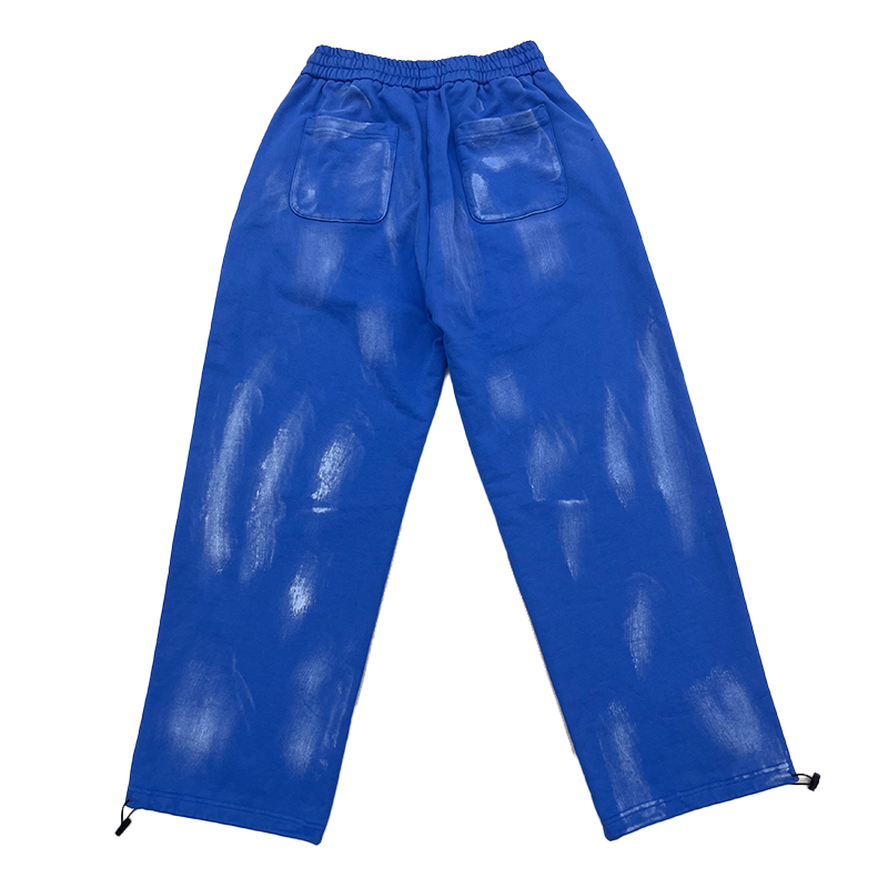 hongfeng manufactures custom casual pants with retro drawstring waist cinched design for comfort.
